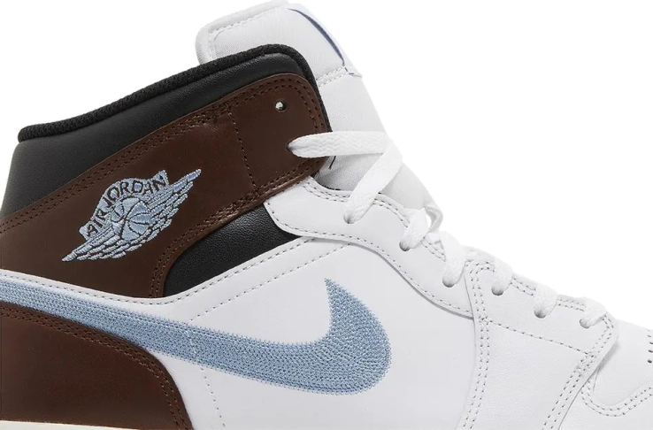 Кроссовки Air Jordan 1 Retro Mid SE &#39;Brown Blue Grey&#39; FQ7831-142 фото 3 — интернет-магазин Tapok