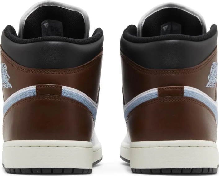 Кроссовки Air Jordan 1 Retro Mid SE &#39;Brown Blue Grey&#39; FQ7831-142 фото 5 — интернет-магазин Tapok