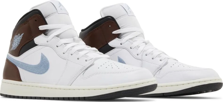 Кроссовки Air Jordan 1 Retro Mid SE &#39;Brown Blue Grey&#39; FQ7831-142 фото 6 — интернет-магазин Tapok