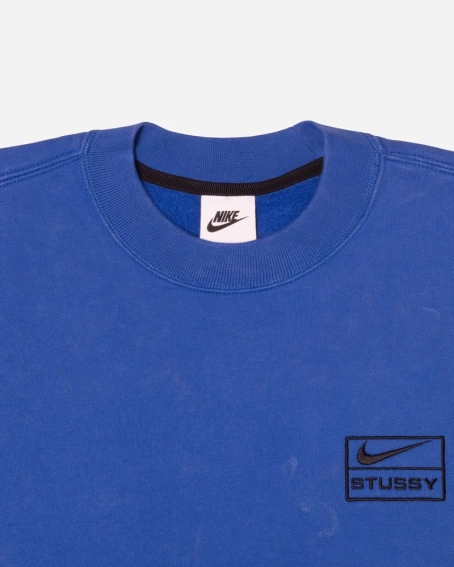 Світшот NIKE X STÜSSY ACID-WASHED FLEECE CREW BLUE (DR4024-480) DR4024-480 фото 2 — інтернет-магазин Tapok