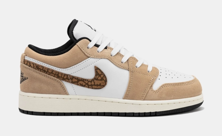 Кроссовки Jordan 1 Low SE Brown Elephant (GS) DZ5368-201 фото 4 — интернет-магазин Tapok