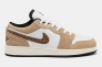 Кроссовки Jordan 1 Low SE Brown Elephant (GS) DZ5368-201 Фото 4