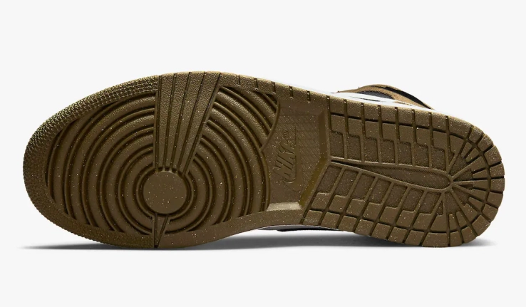 Кроссовки Jordan 1 Mid Olive Toe (W) DV0427-301 фото 2 — интернет-магазин Tapok
