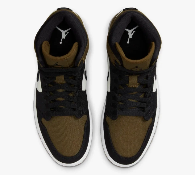 Кроссовки Jordan 1 Mid Olive Toe (W) DV0427-301 фото 4 — интернет-магазин Tapok