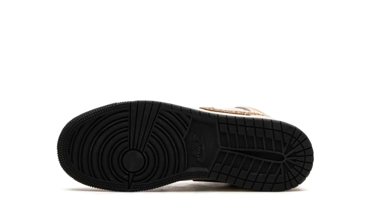 Кросівки Jordan 1 Mid SE Brown Elephant (GS) DZ5369-102 фото 2 — інтернет-магазин Tapok