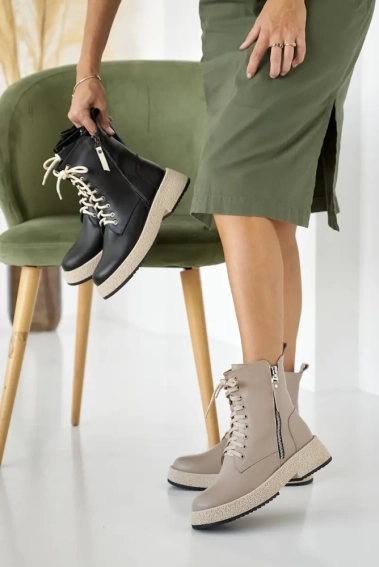 Жіночі черевики шкіряні зимові чорні VlaMar 9206 Джес фото 2 — інтернет-магазин Tapok