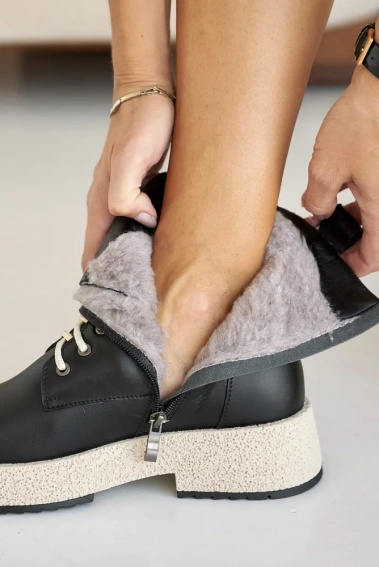 Жіночі черевики шкіряні зимові чорні VlaMar 9206 Джес фото 11 — інтернет-магазин Tapok