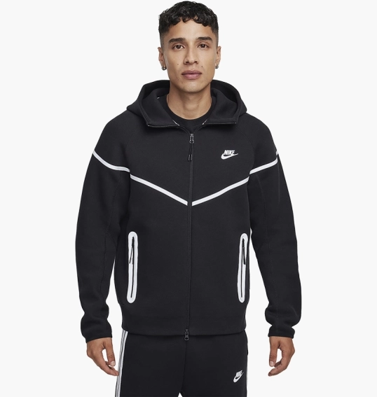 Толстовка чоловіча Nike Tech Windrunner Fleece Full-Zip Jacket Black FZ0754-010 фото 1 — інтернет-магазин Tapok