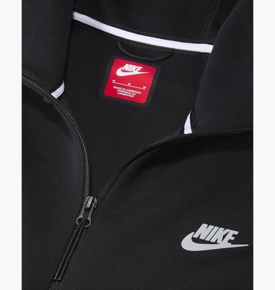 Толстовка чоловіча Nike Tech Windrunner Fleece Full-Zip Jacket Black FZ0754-010 фото 5 — інтернет-магазин Tapok