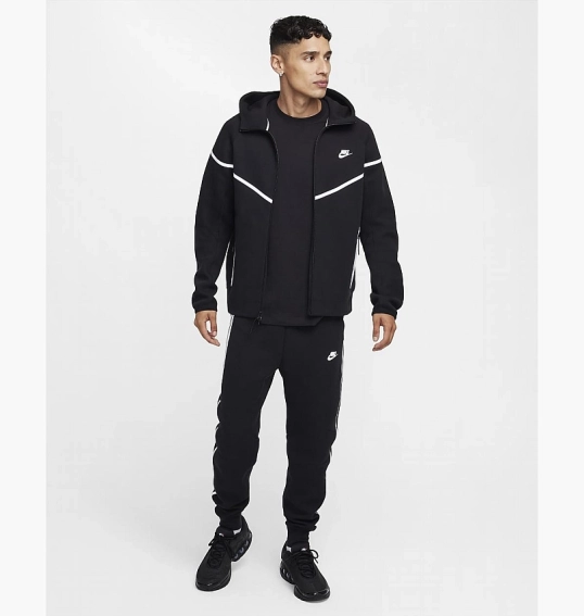 Толстовка чоловіча Nike Tech Windrunner Fleece Full-Zip Jacket Black FZ0754-010 фото 9 — інтернет-магазин Tapok