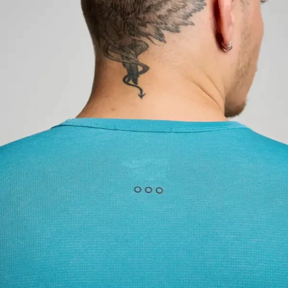 Футболка длинная. рукав Saucony STOPWATCH LONG SLEEVE SAM800379-BYH фото 3 — интернет-магазин Tapok
