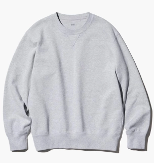 Свитшот унисекс Uniqlo Sweatshirt Grey 444966-05
