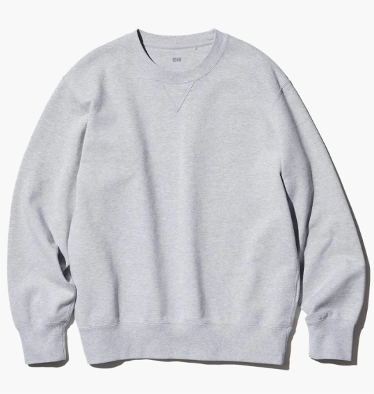Свитшот унисекс Uniqlo Sweatshirt Grey 444966-05 фото 1 — интернет-магазин Tapok