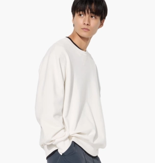 Свитшот унисекс Uniqlo Sweatshirt White 444966-01