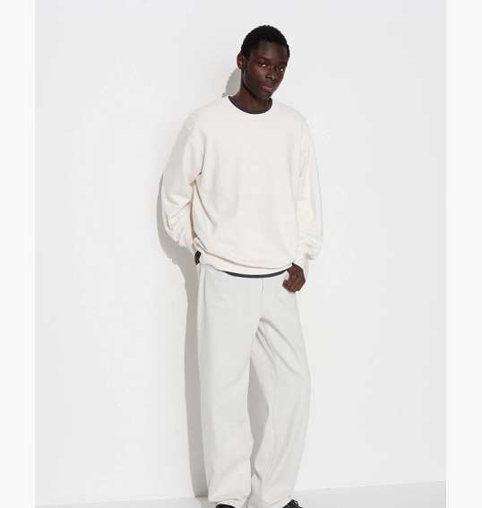 Світшот унісекс Uniqlo Sweatshirt White 444966-01 фото 2 — інтернет-магазин Tapok