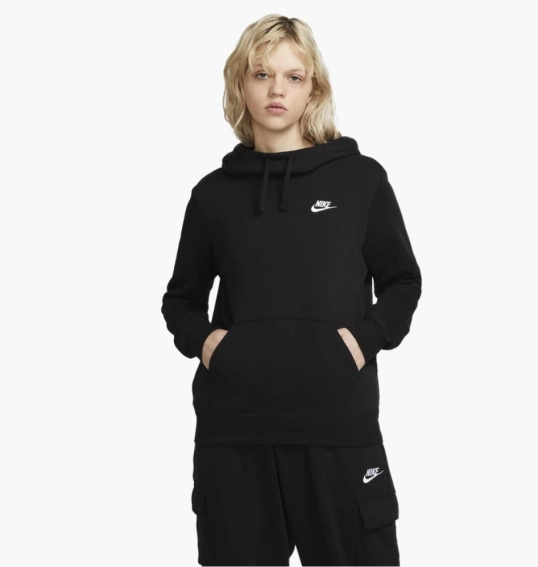 Жіноча толстовка Nike CLUB HOODIE STD DQ5415-010 фото 1 — інтернет-магазин Tapok