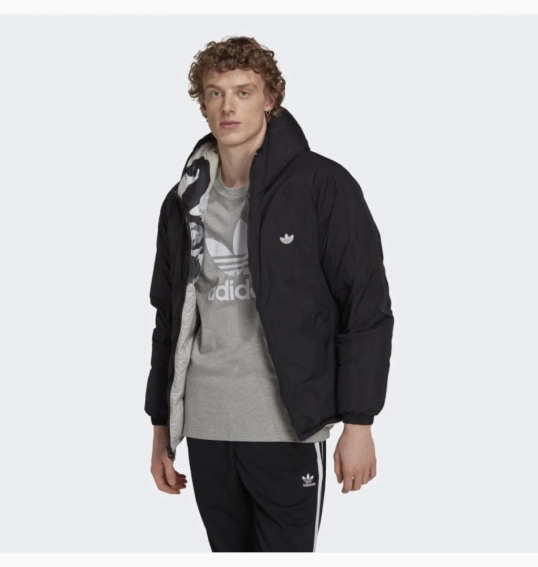Пуховик Adidas Down Regen Camo Hooded Puffer Jacket Grey HK5030 фото 3 — інтернет-магазин Tapok
