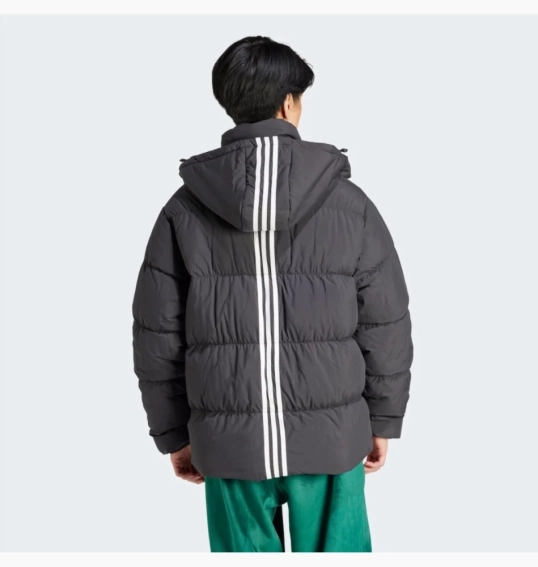 Пуховик Adidas Rifta Down Regen Hooded Puffer Jacket Black HZ0688 фото 2 — інтернет-магазин Tapok