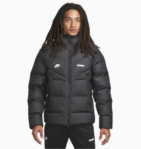 Пуховик чоловічий Nike Primaloft Sportswear Storm-Fit Windrunner Air Max Black FN0244-010 фото 1 — інтернет-магазин Tapok