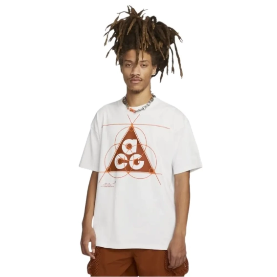 Футболка Nike ACG NRG T-shirt White/Orange FB8119-121 фото 1 — интернет-магазин Tapok