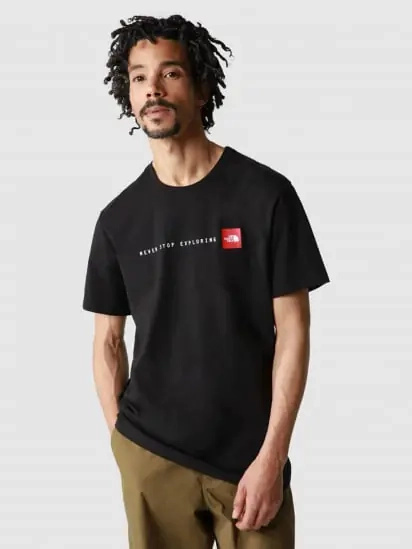 Футболка North Face Never Stop Exploring T-Shirt Black NF0A7X1MJK31 фото 1 — интернет-магазин Tapok