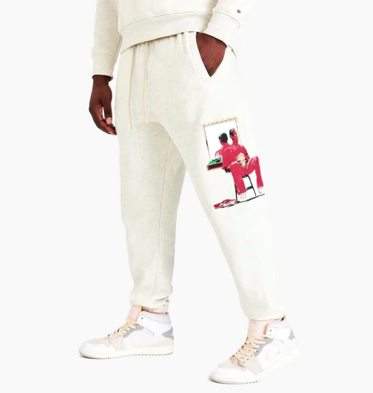 Брюки Air Jordan Artist Series By Jacob Rochester Fleece Pants White DV1601-141 фото 1 — интернет-магазин Tapok