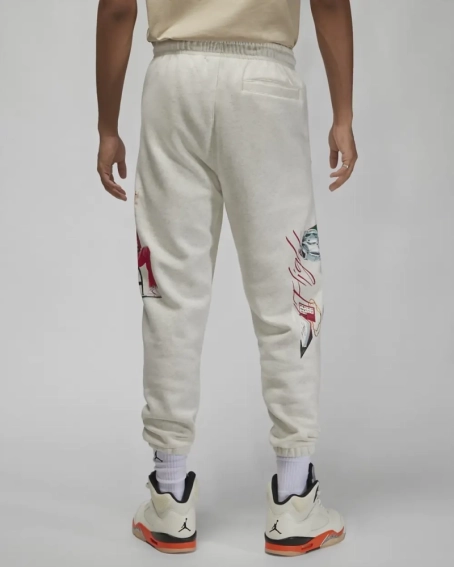 Брюки Air Jordan Artist Series By Jacob Rochester Fleece Pants White DV1601-141 фото 3 — интернет-магазин Tapok
