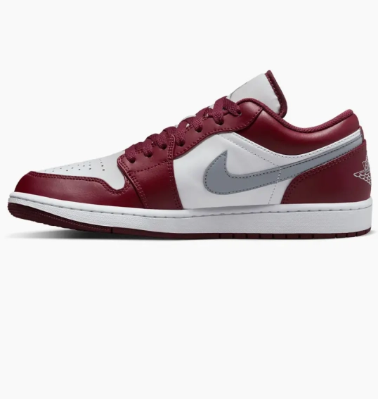 Кросівки Jordan 1 Low White Bordeaux 553558-615 фото 1 — інтернет-магазин Tapok