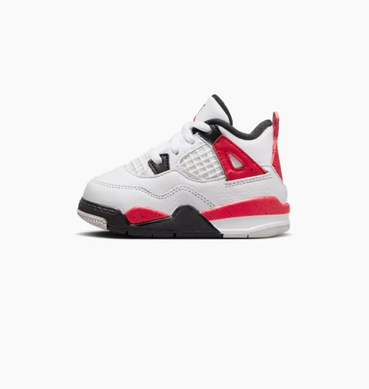 Кроссовки Малыши Jordan 4 Retro Red Cement (TD) BQ7670-161 фото 1 — интернет-магазин Tapok