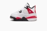 Кроссовки Малыши Jordan 4 Retro Red Cement (TD) BQ7670-161 Фото 1