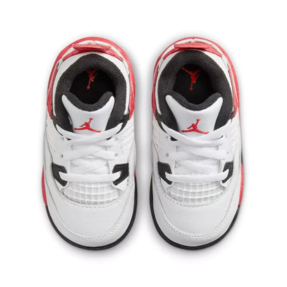 Кроссовки Малыши Jordan 4 Retro Red Cement (TD) BQ7670-161 фото 4 — интернет-магазин Tapok