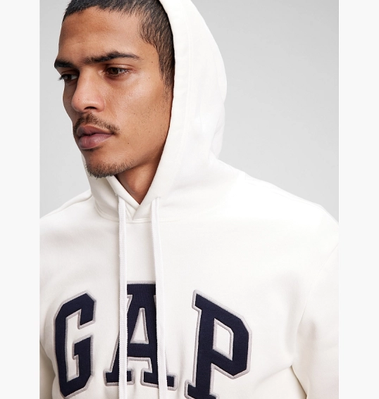 Худі унісекс Gap Vintage Soft Arch Logo Hoodie White 715036031 фото 2 — інтернет-магазин Tapok