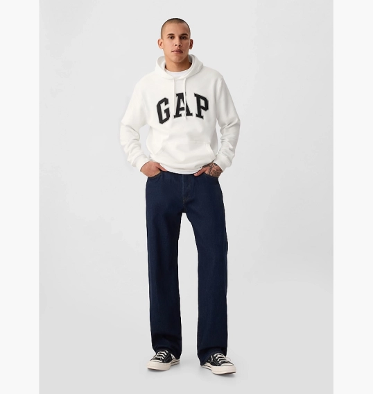 Худі унісекс Gap Vintage Soft Arch Logo Hoodie White 715036031 фото 4 — інтернет-магазин Tapok