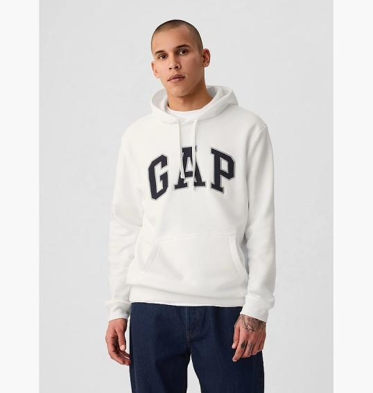 Худі унісекс Gap Vintage Soft Arch Logo Hoodie White 715036031 фото 5 — інтернет-магазин Tapok