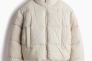 Пуховик жіночий H&M Short Puffer Jacket Beige 1228408005 S 1228408005 Фото 1