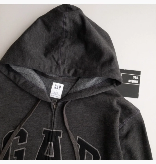 Толстовка Gap Logo Zip Hoodie Grey 218871801 L 218871801 фото 2 — інтернет-магазин Tapok