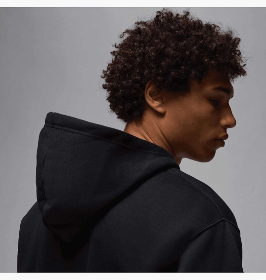 Худі чоловіче Air Jordan Brooklyn Fleece Hoodie Black FV7281-010 фото 2 — інтернет-магазин Tapok