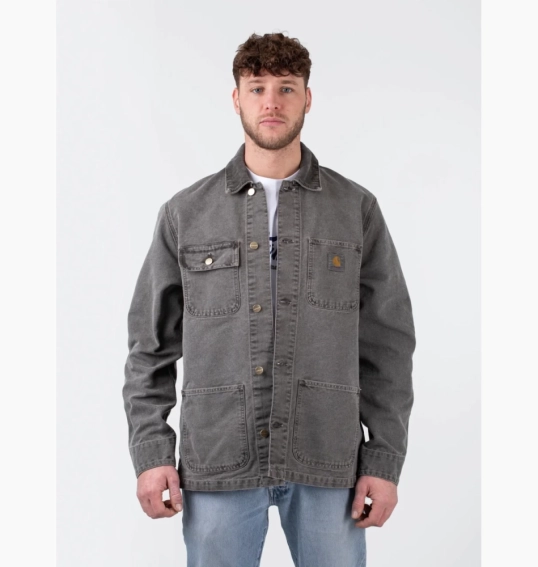 Джинсовка Carhartt Michigan Coat Grey I026480.00E.FH.03-1 S I026480.00E.FH.03-1 фото 4 — интернет-магазин Tapok