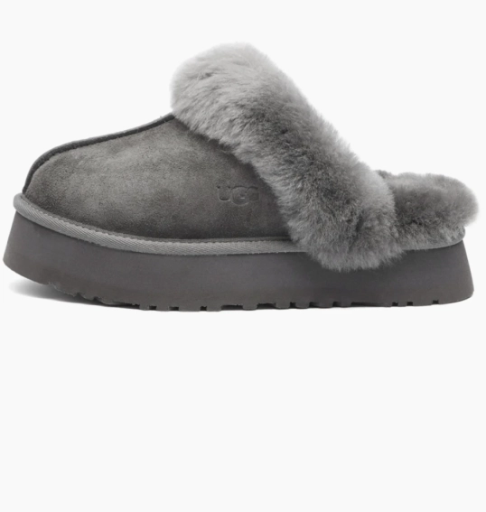 Тапочки UGG Disquette Slipper Grey 1122550-CHRC 36 1122550-CHRC фото 1 — интернет-магазин Tapok