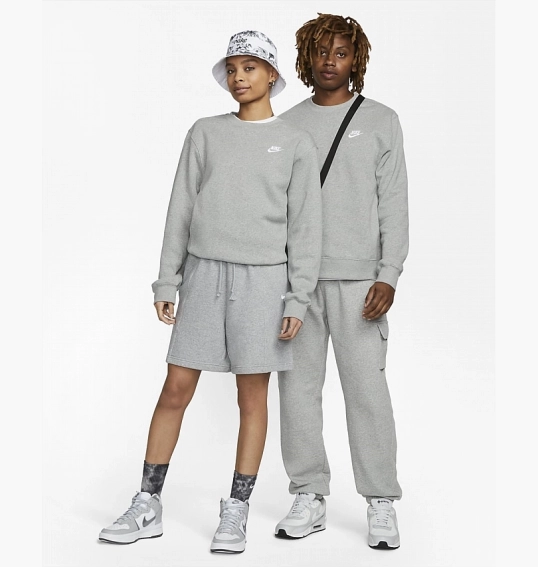 Свитшот Nike M NSW CLUB CRW BB Grey BV2662-063 фото 6 — интернет-магазин Tapok