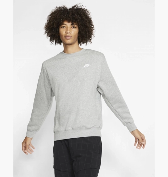 Свитшот Nike M NSW CLUB CRW BB Grey BV2662-063 фото 12 — интернет-магазин Tapok