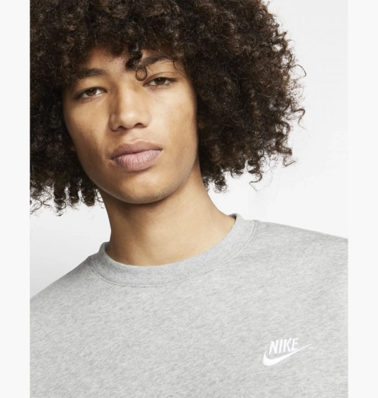 Свитшот Nike M NSW CLUB CRW BB Grey BV2662-063 фото 14 — интернет-магазин Tapok