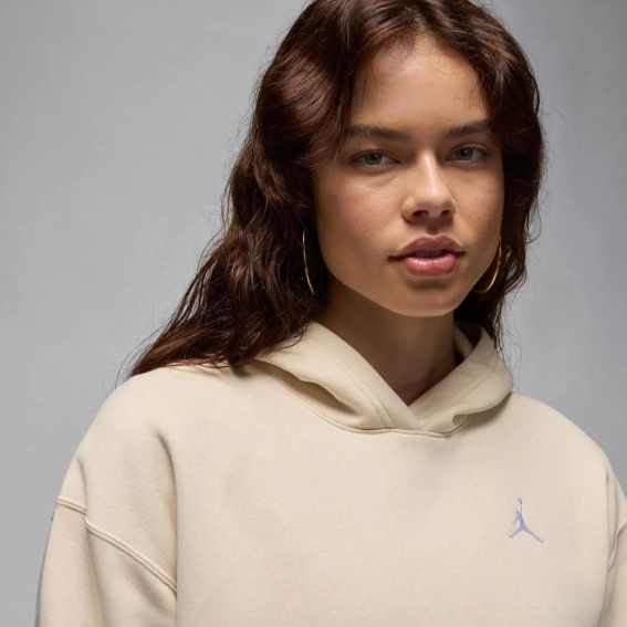 Кофта жіночі Jordan Brooklyn Fleece Beige (FV7071-203) фото 2 — інтернет-магазин Tapok