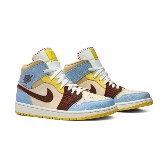 Кросівки Jordan 1 Mid SE Fearless Maison CU2803-200 фото 3 — інтернет-магазин Tapok