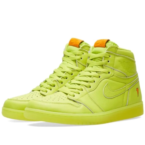 Кроссовки JORDAN 1 RETRO GATORADE CYBER YELLOW AJ5997-345 фото 4 — интернет-магазин Tapok