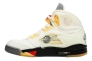 Кросівки JORDAN 5 RETRO OFF-WHITE DH8565-100 Фото 1