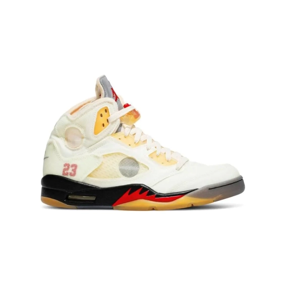 Кросівки JORDAN 5 RETRO OFF-WHITE DH8565-100 фото 8 — інтернет-магазин Tapok