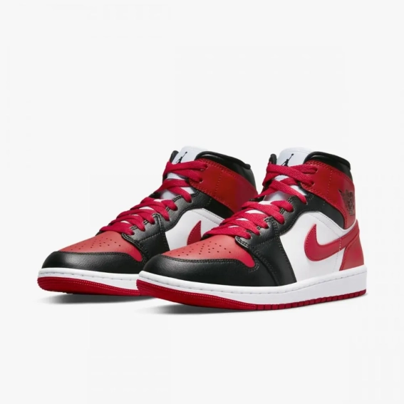 Кроссовки JORDAN WMNS 1 MID ALTERNATE BRED TOE BQ6472-079 фото 3 — интернет-магазин Tapok