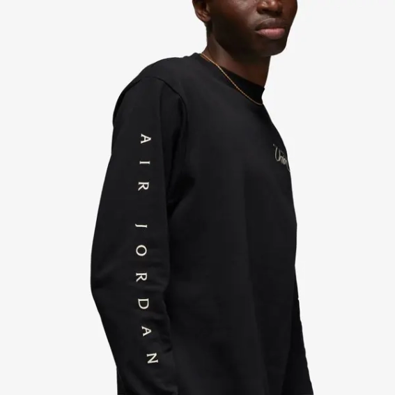 Лонгслив Jordan x Union MJ L/S Tee Black/Coconut Milk DV7341-010 фото 3 — интернет-магазин Tapok