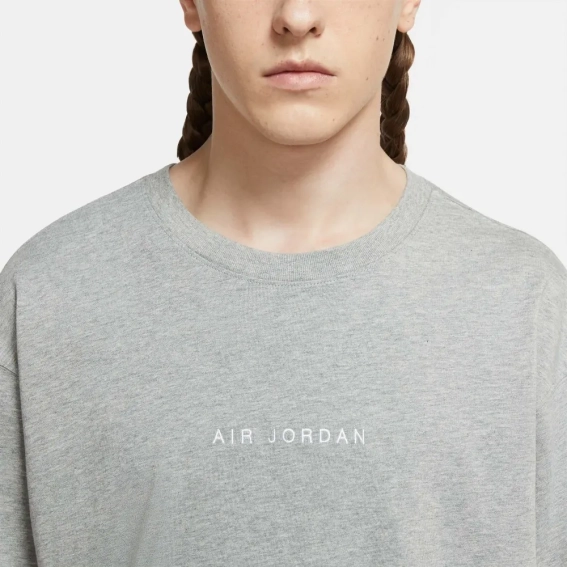 Футболка Jordan Fragment серая DA2985-063 фото 6 — интернет-магазин Tapok